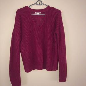 Pink Choker Neck Sweater